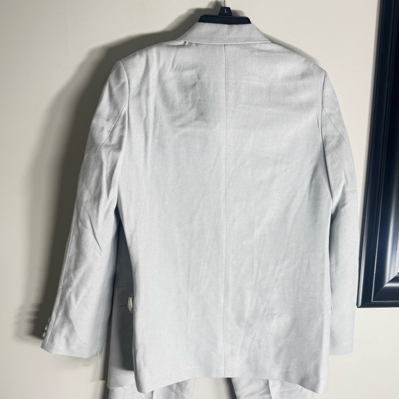 Nautica Big Boys Pindot 2 Piece Suit Set Light Grey, boy suit top and bottom 18 - Picture 12 of 12